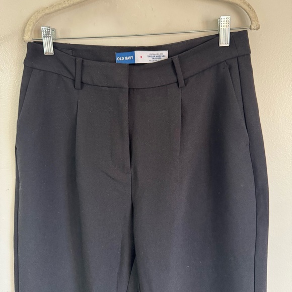 Old Navy High-Waisted Taylor Wide-Leg Trouser Pants Black 2025 - Picture 5 of 16